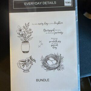 Temu Stamps and Dies Everyday Details